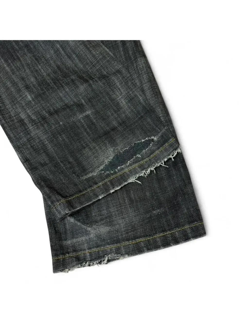 Y2K vintage Maru carbon black shade straight fit denim jeans - Picture 7 of 8